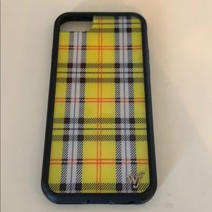 yellow plaid wildflower case